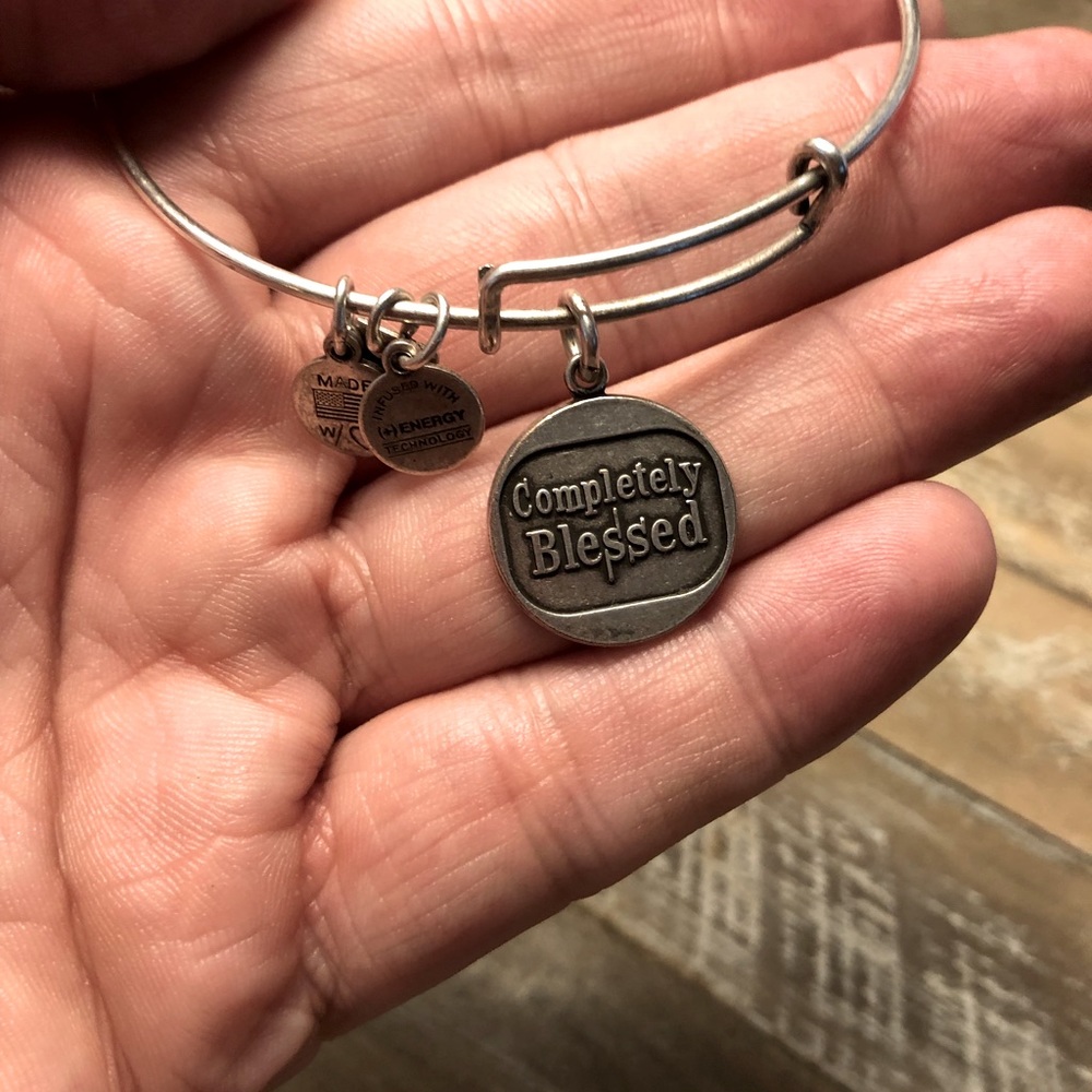 Alex and Ani Completely Blessed charm bracelet